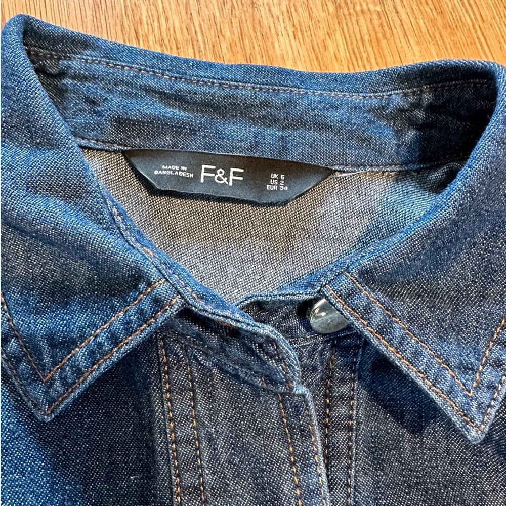 F&F Classic Blue Denim Shirt